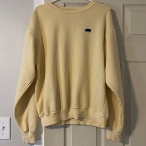 brandy melville yellow crewneck